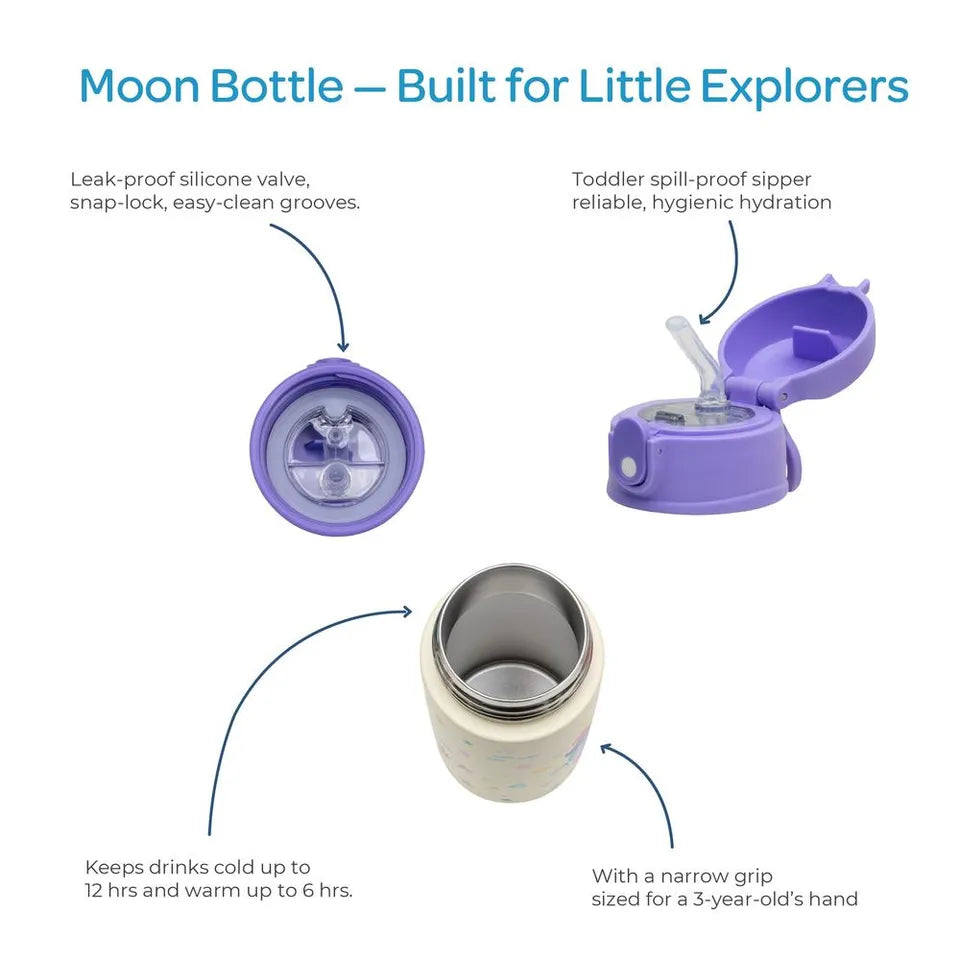 MOON Kids Insulated Water Bottle – Mermaid