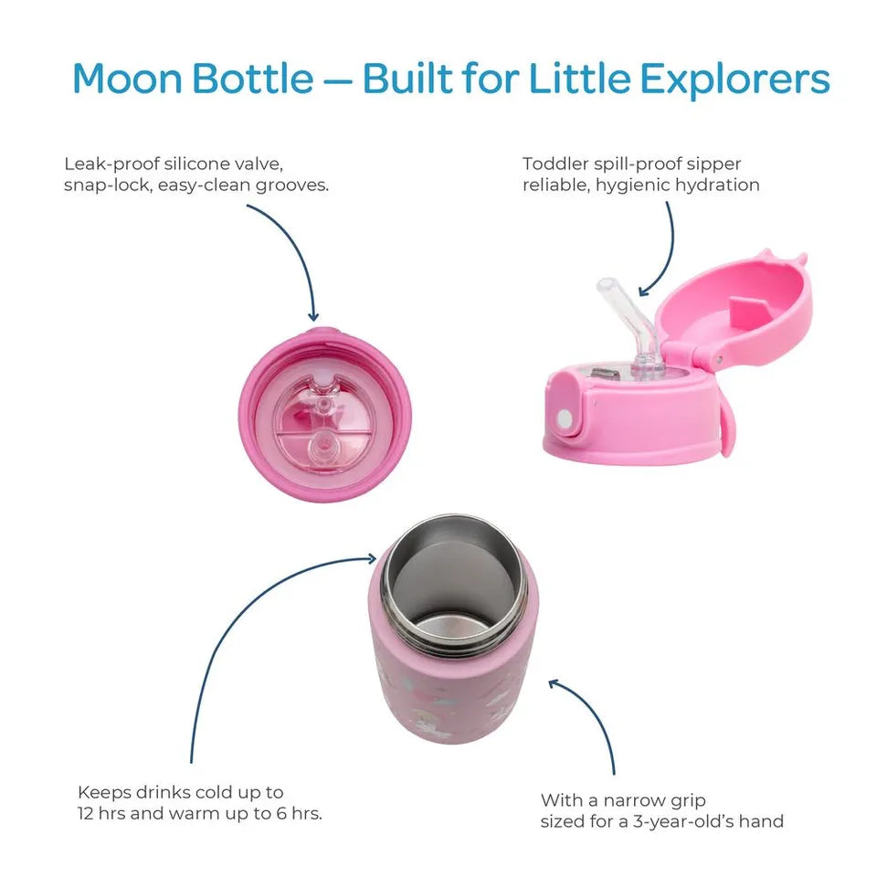 MOON Kids Insulated Water Bottle – Unicorn