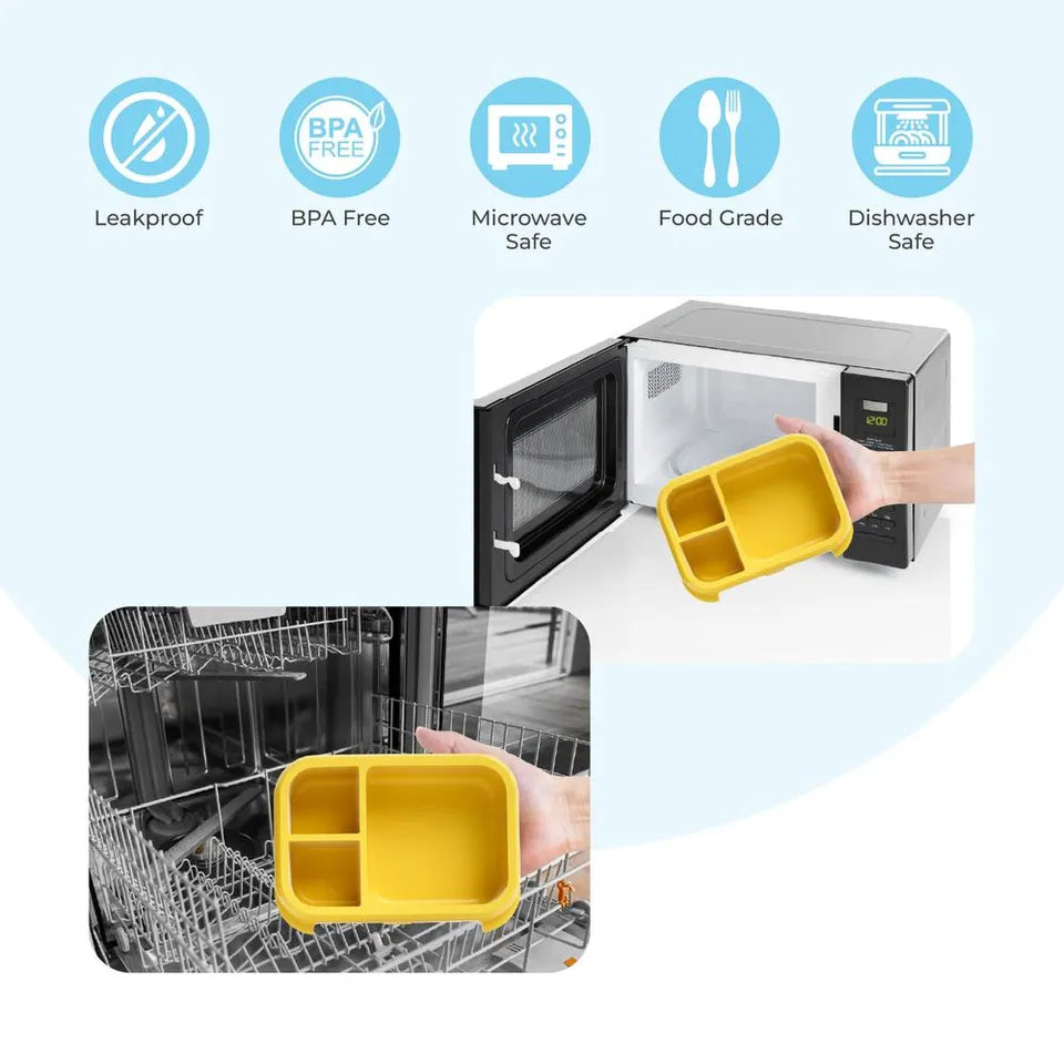 Moon - Kids Lunch Box Set With Insulated Bottle & Carry Bag With Strap - Vehicle