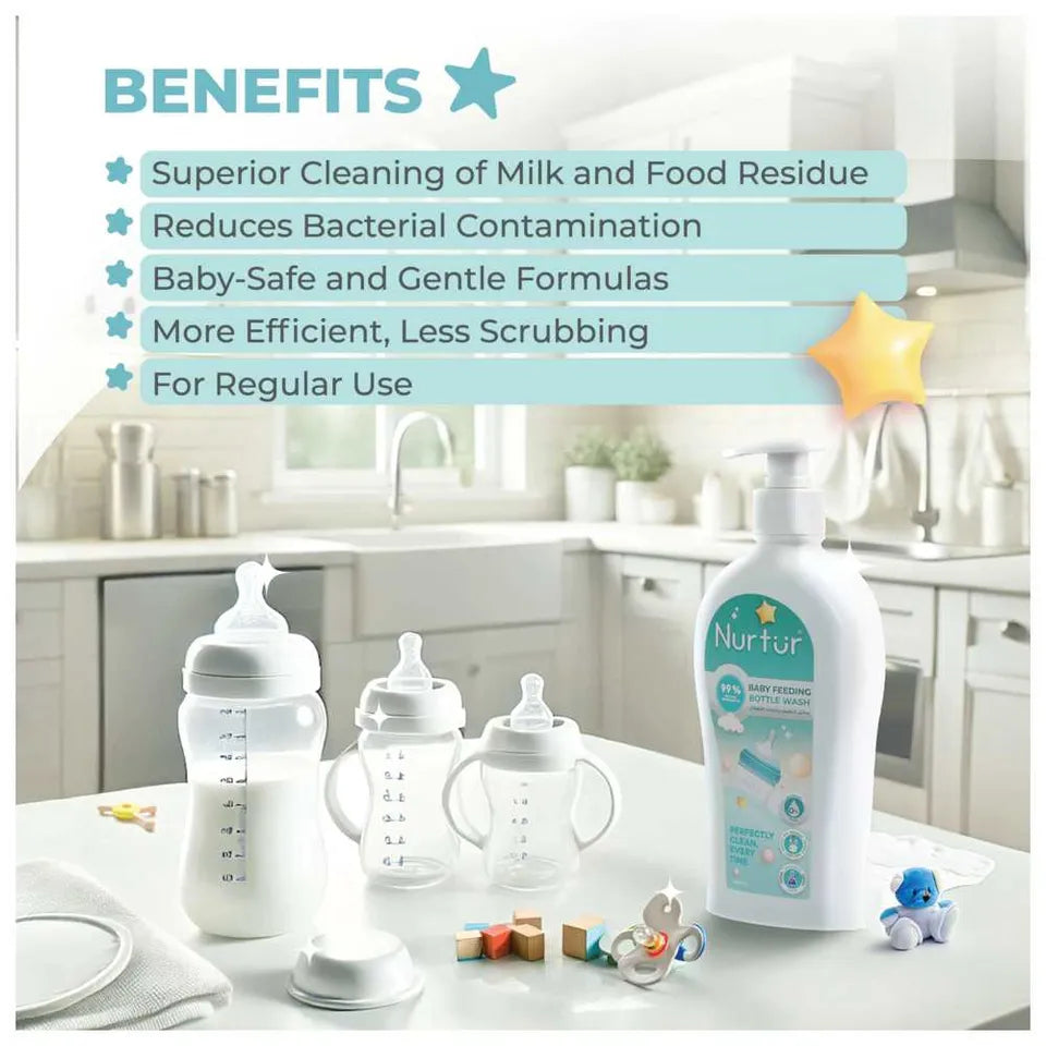 Nurtur - Baby Bottle & Toys Liquid Cleanser - Pack of 2 - 500ml