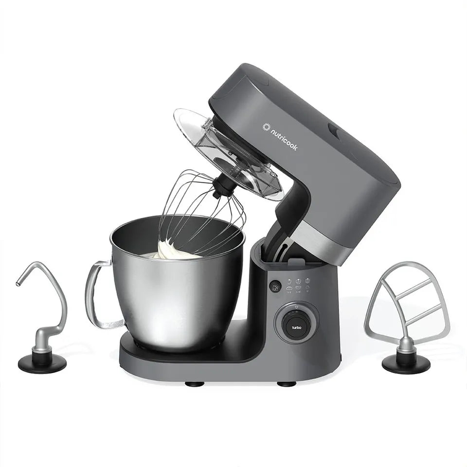 Nutricook - 1300W Stand Mixer - Grey - 6.3L
