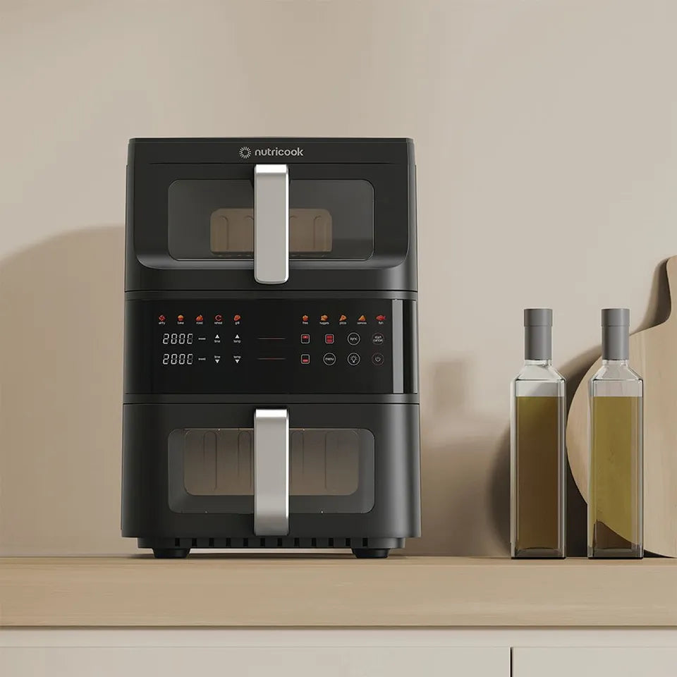 Nutricook - DuoStack Air Fryer - Black - 10L
