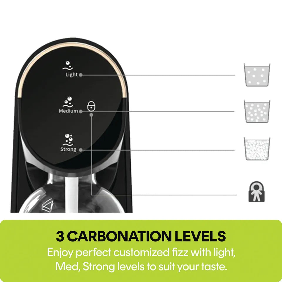 Nutricook - Fizzi Soda Maker - Black - 1L