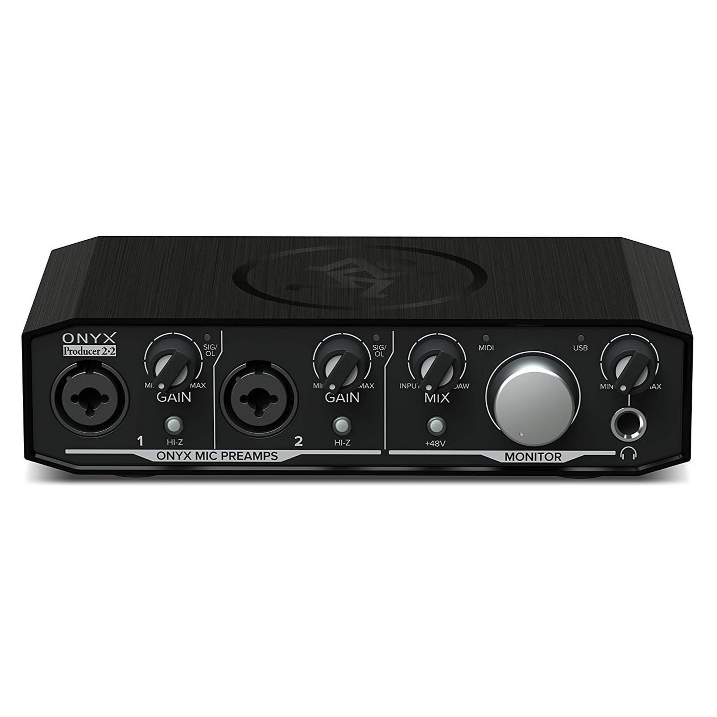 Mackie - Onyx Producer 2•2 واجهة صوت USB 2 × 2 مع MIDI 24 بت/192 كيلو هرتز