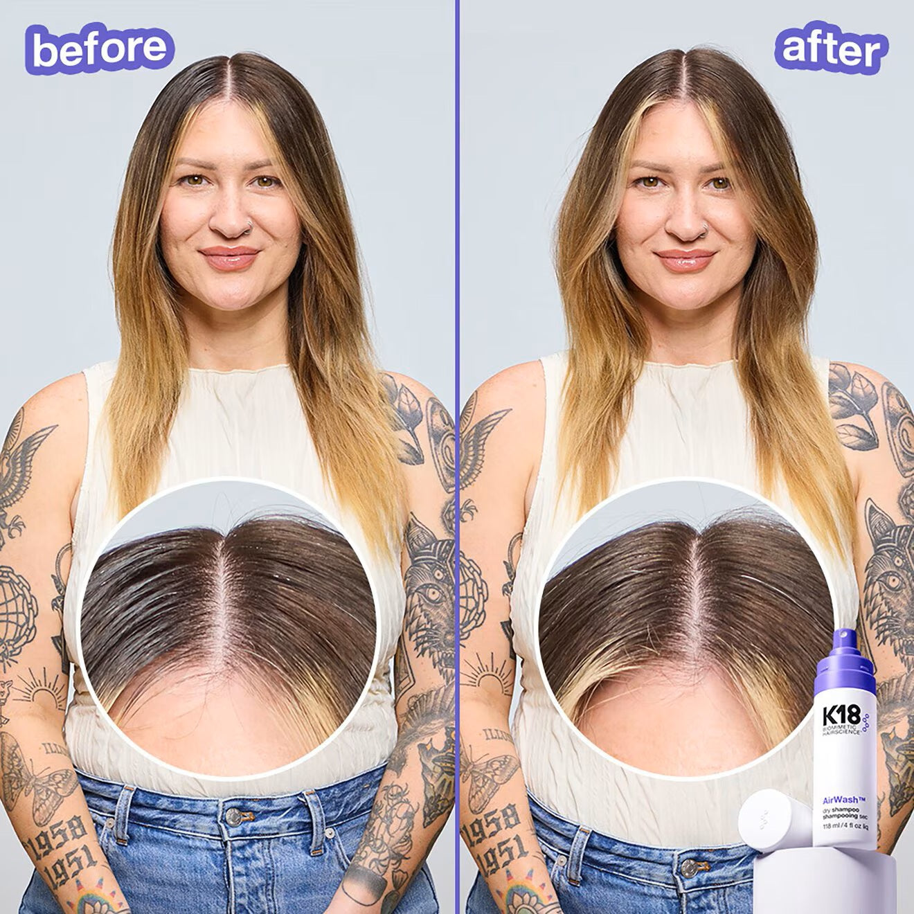 K18 AirWash Dry Shampoo 47ml