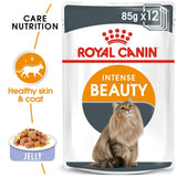 Royal Canin FCN Feline Care Nutrition Intense Beauty Jelly Wet Cat Food 12x85gm