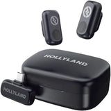 Hollyland Lark A1 Duo Wireless Microphone Set with Charging Case and USB-C Connector