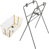 Stokke Flexi Bath Mickey + Foldable Stand Bundle - White Grey