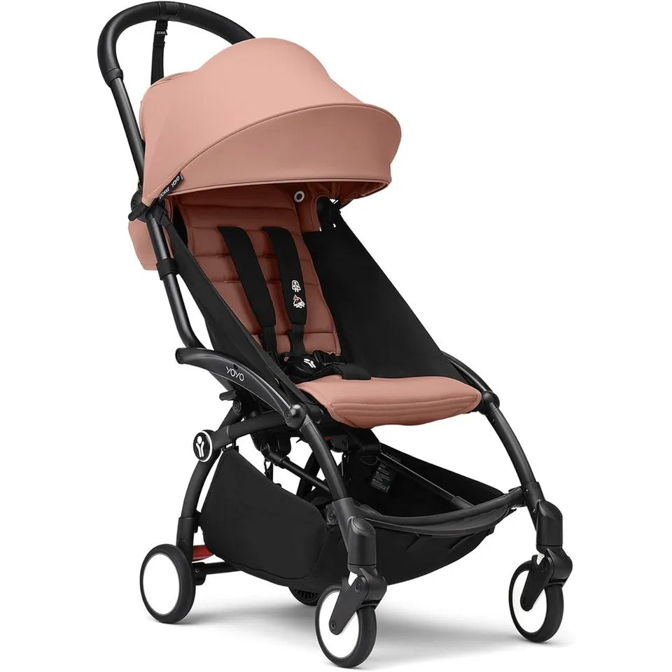 Stokke YOYO3 Black Frame & 6+ Ginger Bundle
