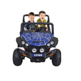 Kids Ride On – Electric Off Road Polaris Double Seater Monster Jeep – Blue