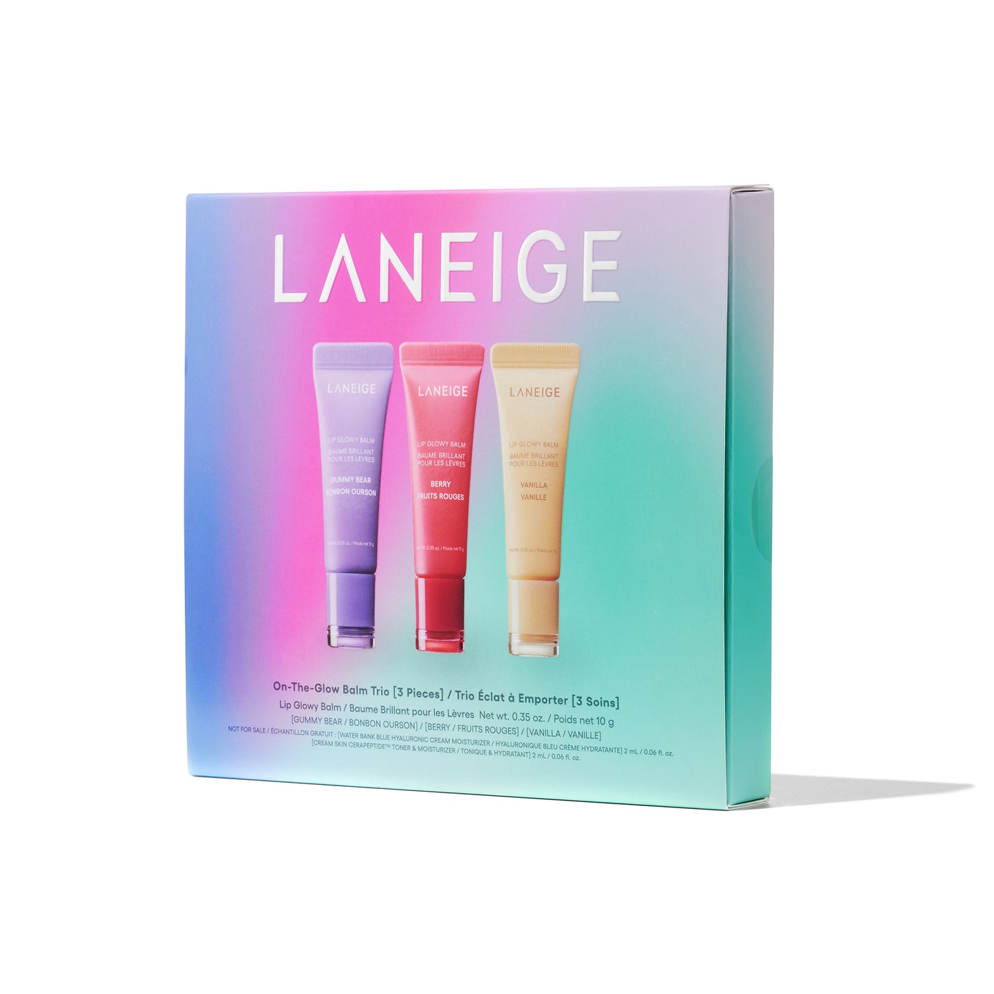 LANEIGE On-The- Glow Balm Trio 3-in-1 Moisturizing Balms for Glowing Skin