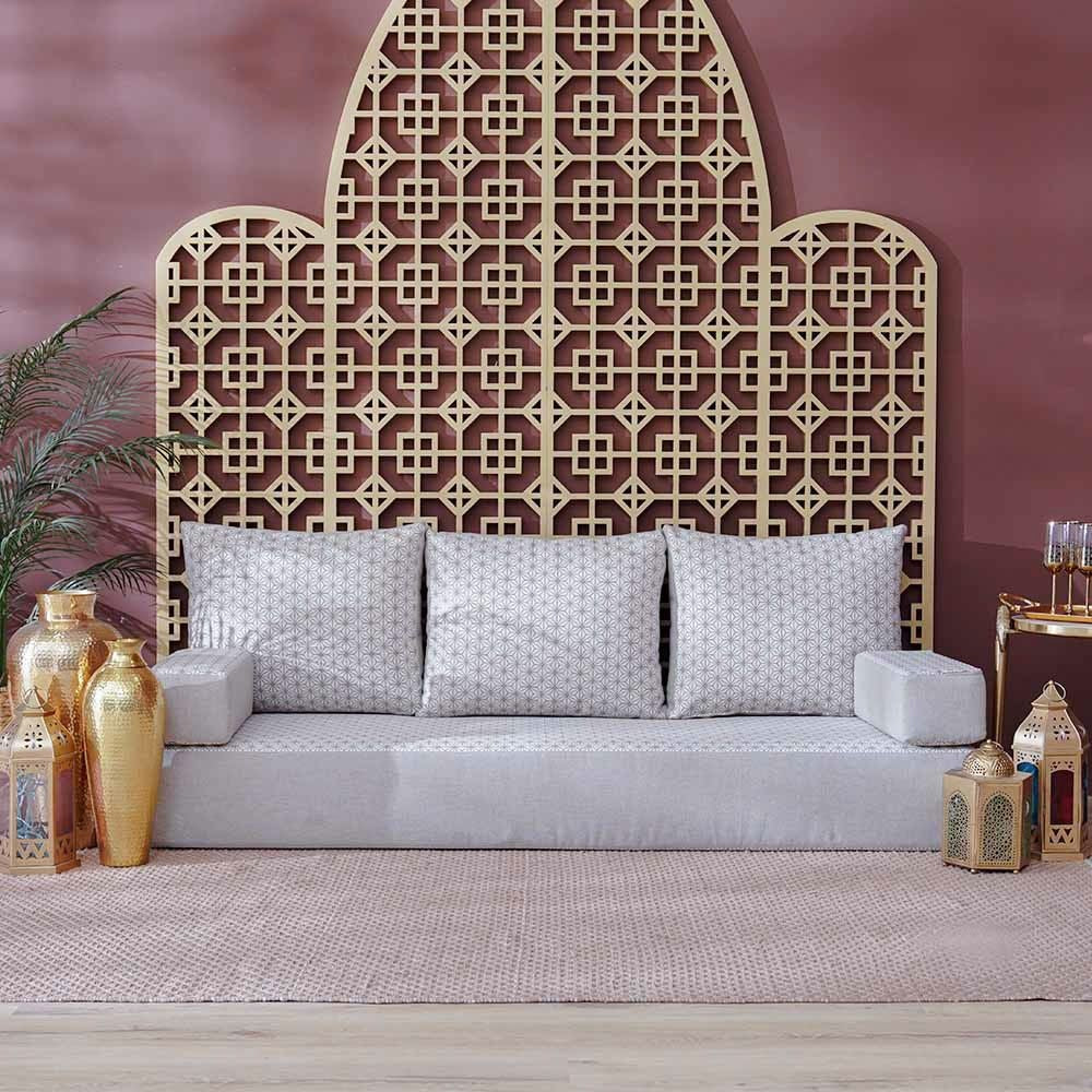 مجلس عربي 3 مقاعد - رمادي