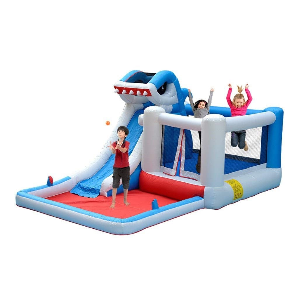 Bouncy Castles – Shark Slide Castle Outdoor Trampoline
