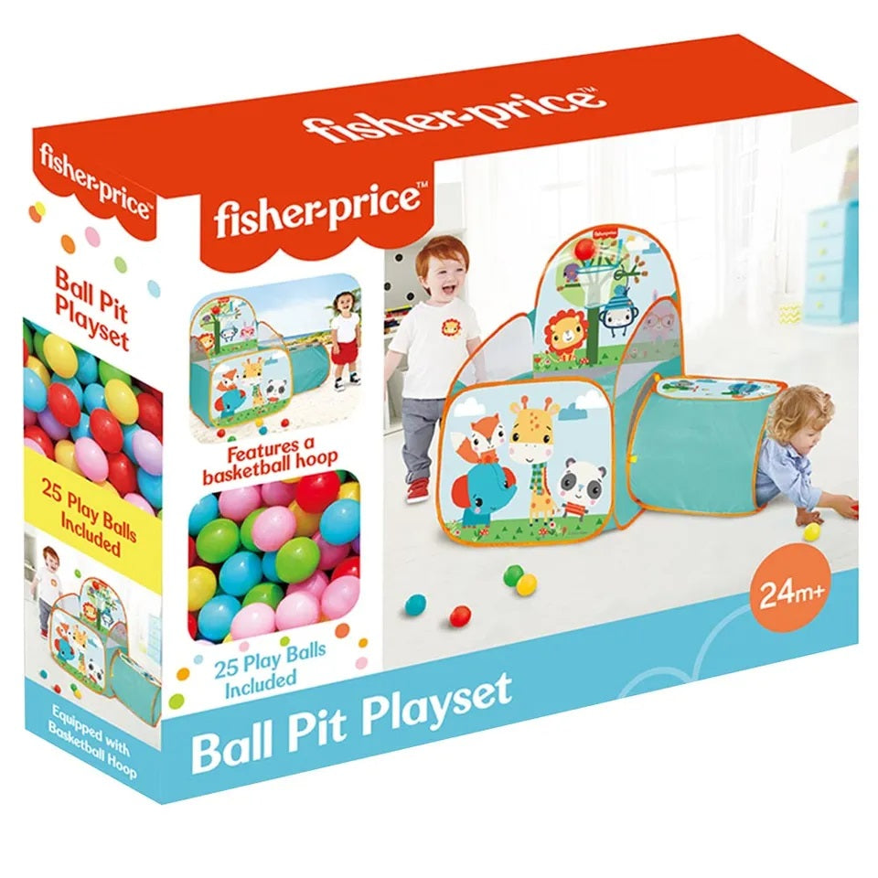 Fisher Price Ball Pit Playset With Tunnel 25 Balls