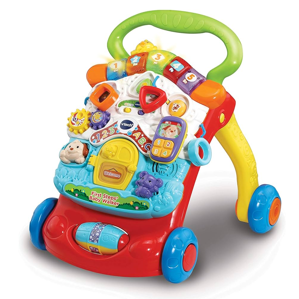 VTech First Steps Baby Walker (Green & Red)