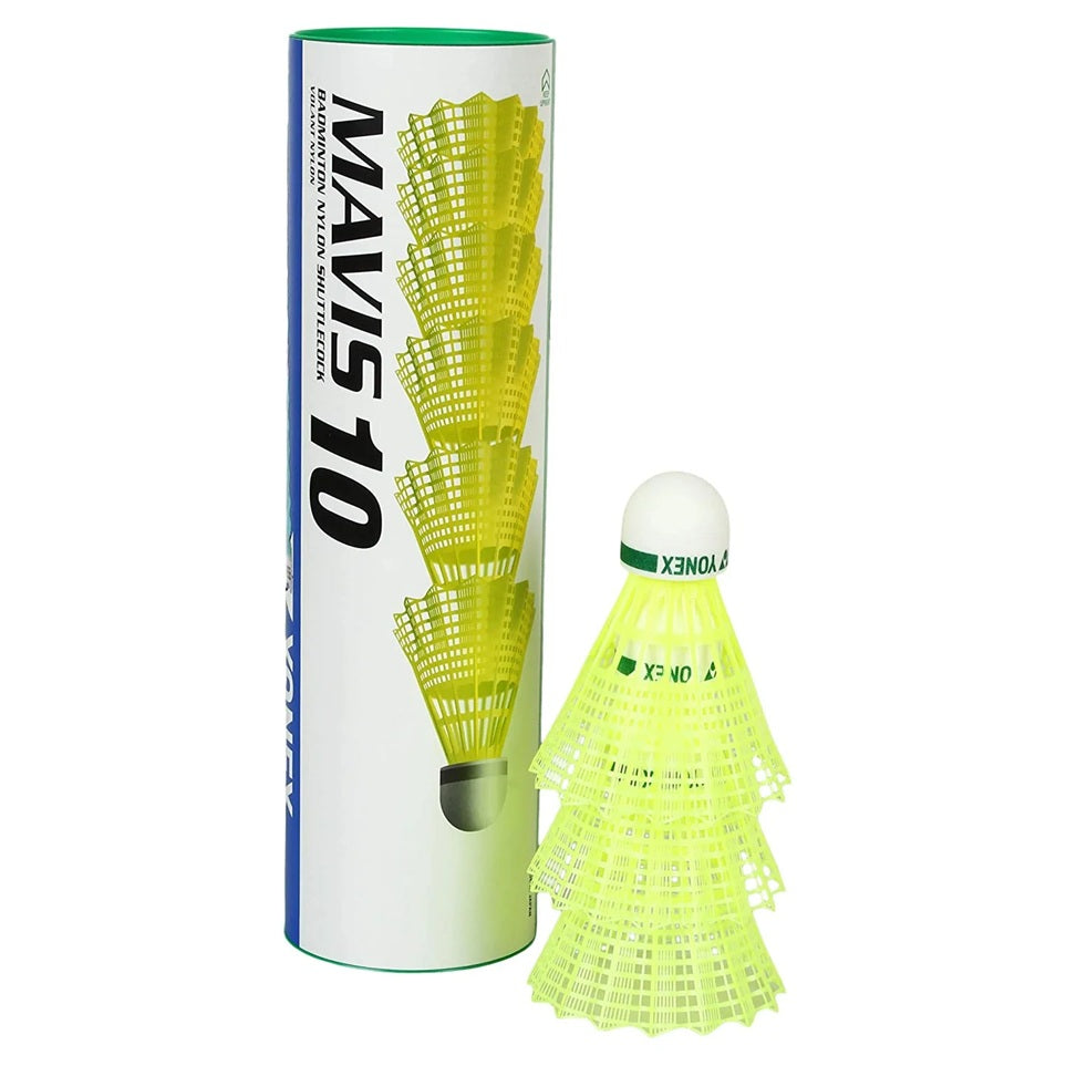 Yonex Mavis 10 Shuttlecock Green Cap - Yellow, Slow