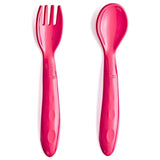 Babyjem - Baby Spoon & Fork Set - Red