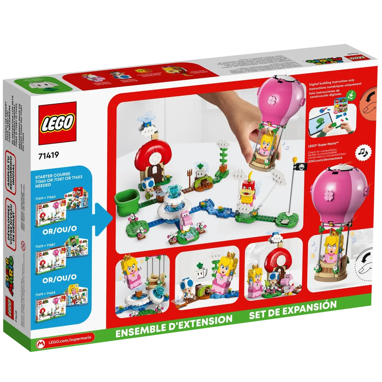 LEGO® Super Mario™ Peach’s Garden Balloon Ride Expansion Set