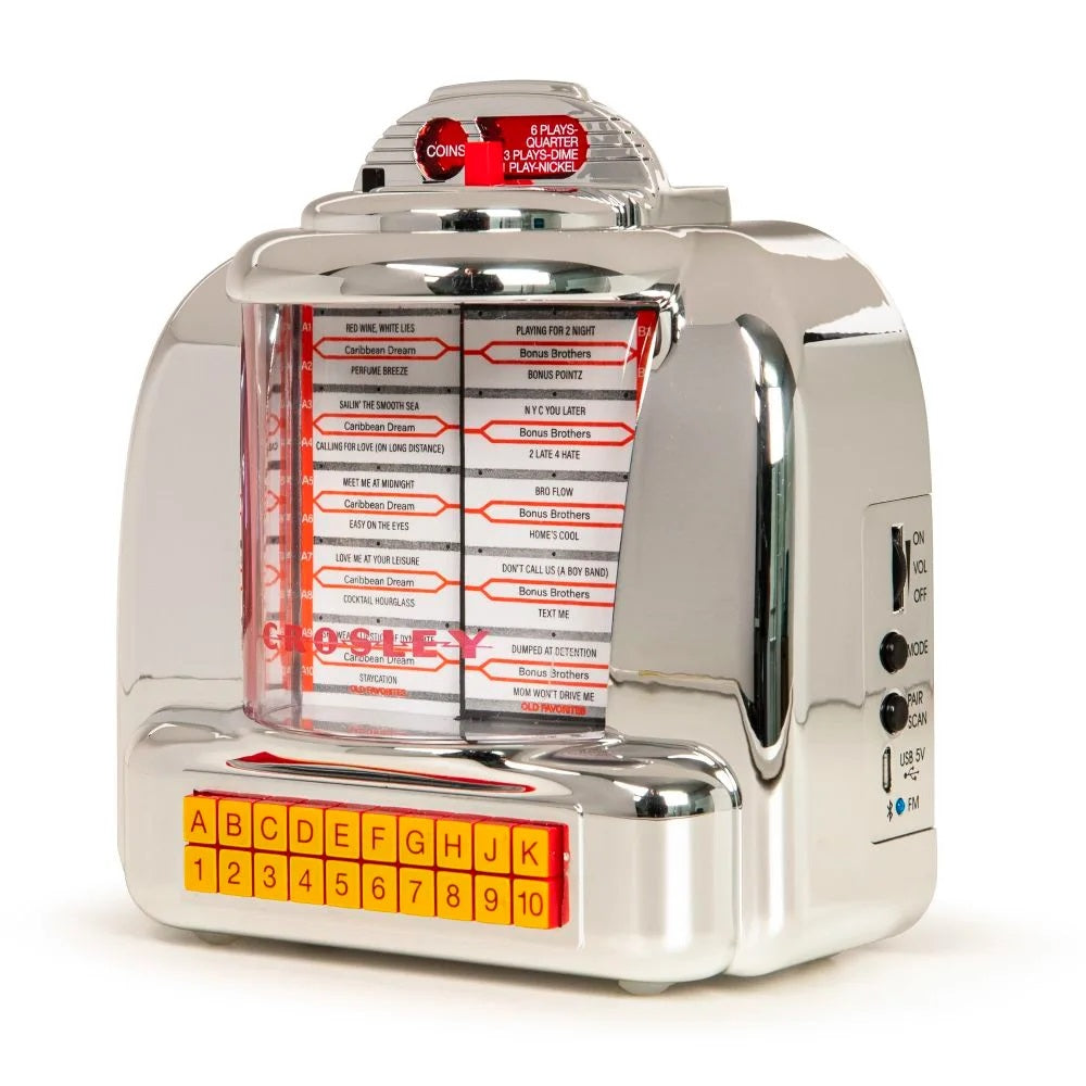 Crosley Diner Jukebox Tabletop Radio - Silver