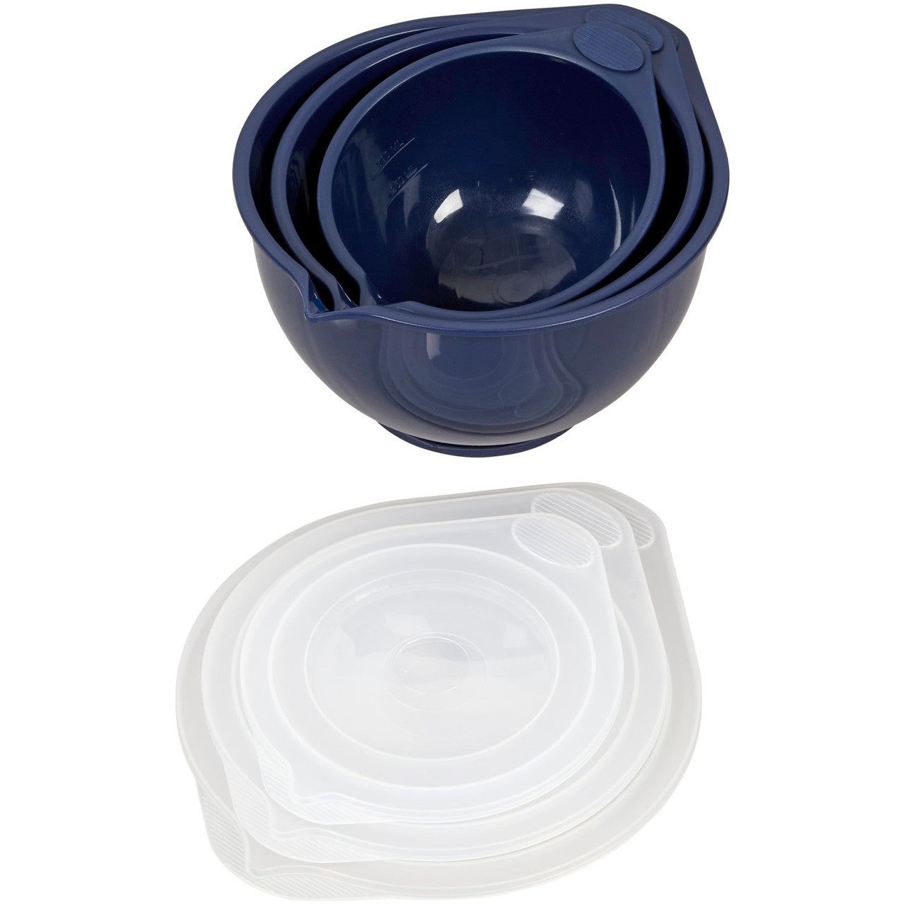 Wilton Covered Bowls, Navy Blue, Set of 6