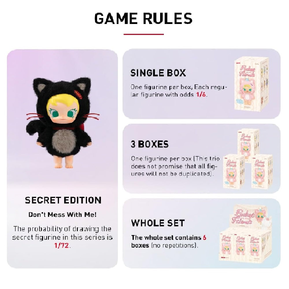 Pop Mart Labubu Baby Molly Pocket Friends Vinyl Plush Pendant