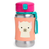 Skip Hop - Zoo Stainless Steel Straw Bottle - Llama