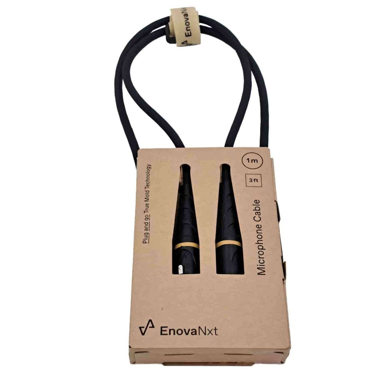 كابل ميكروفون NXT من Enova بطول 1 متر، من 3 دبابيس XLR ذكر إلى XLR أنثى