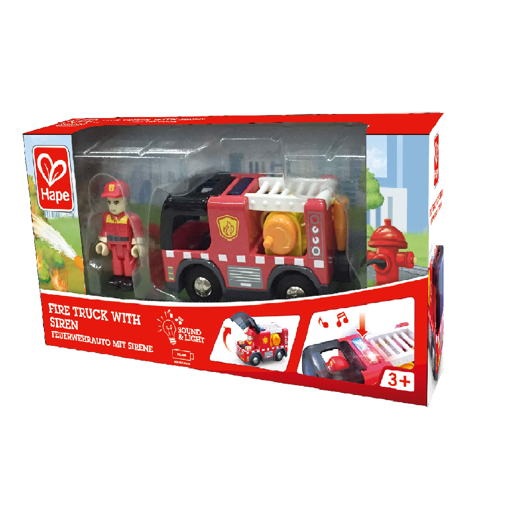 شاحنة إطفاء هابي مع صفارة الإنذار