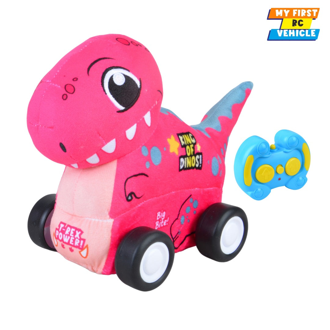 Qilun Toys T-Rex Plush Car for Kids 2.4G R/C