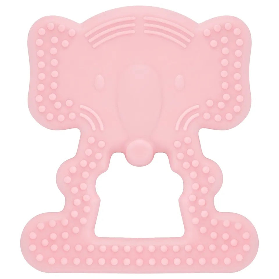 عضاضة على شكل فيل من بيبي جيم - وردي