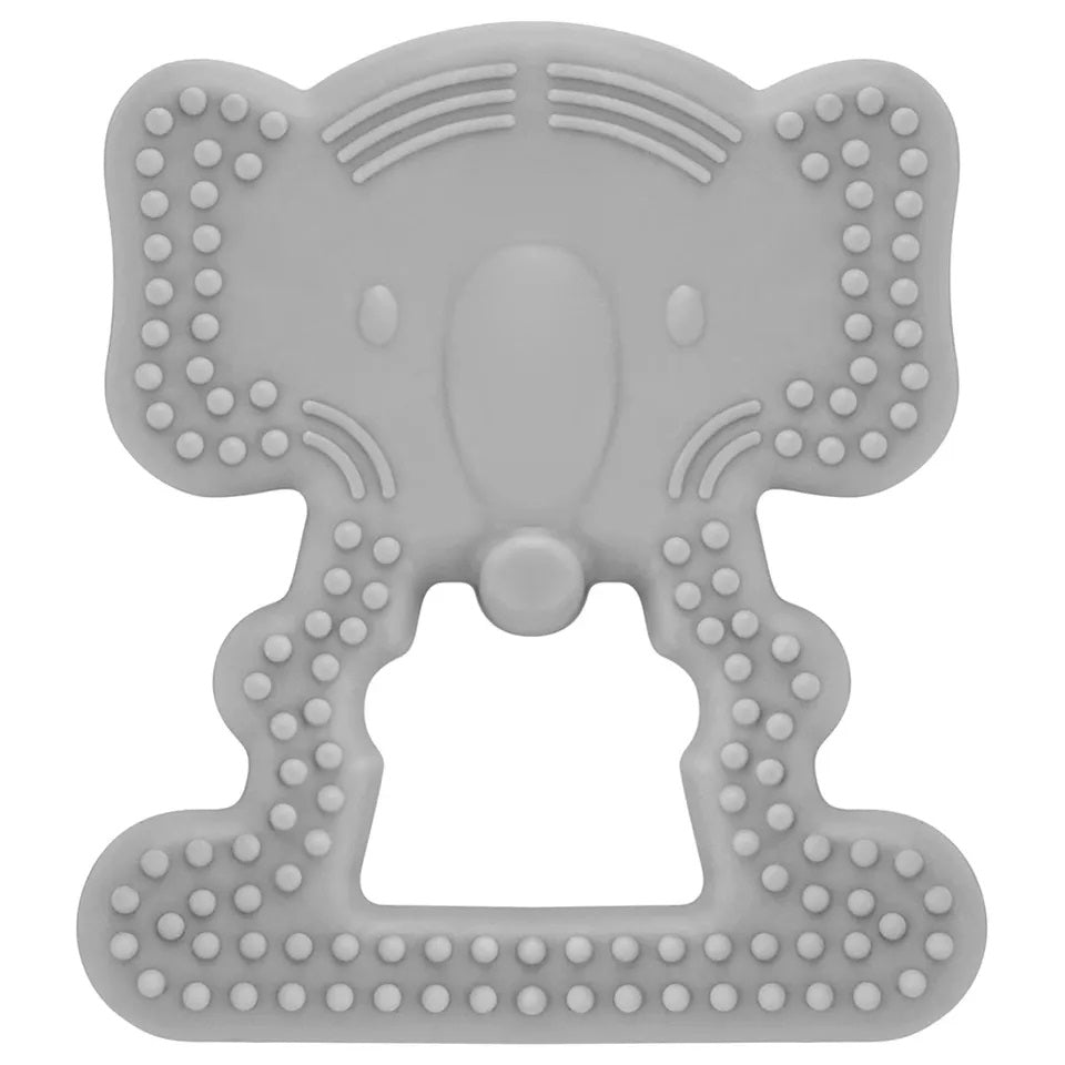 عضاضة بيبي جيم على شكل فيل - رمادي