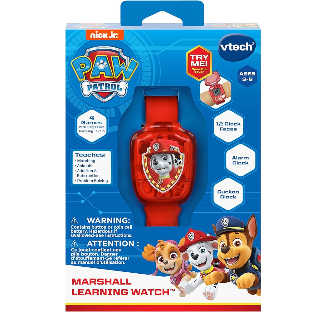 Vtech Paw Petrol Marshall Learning Watch, Red