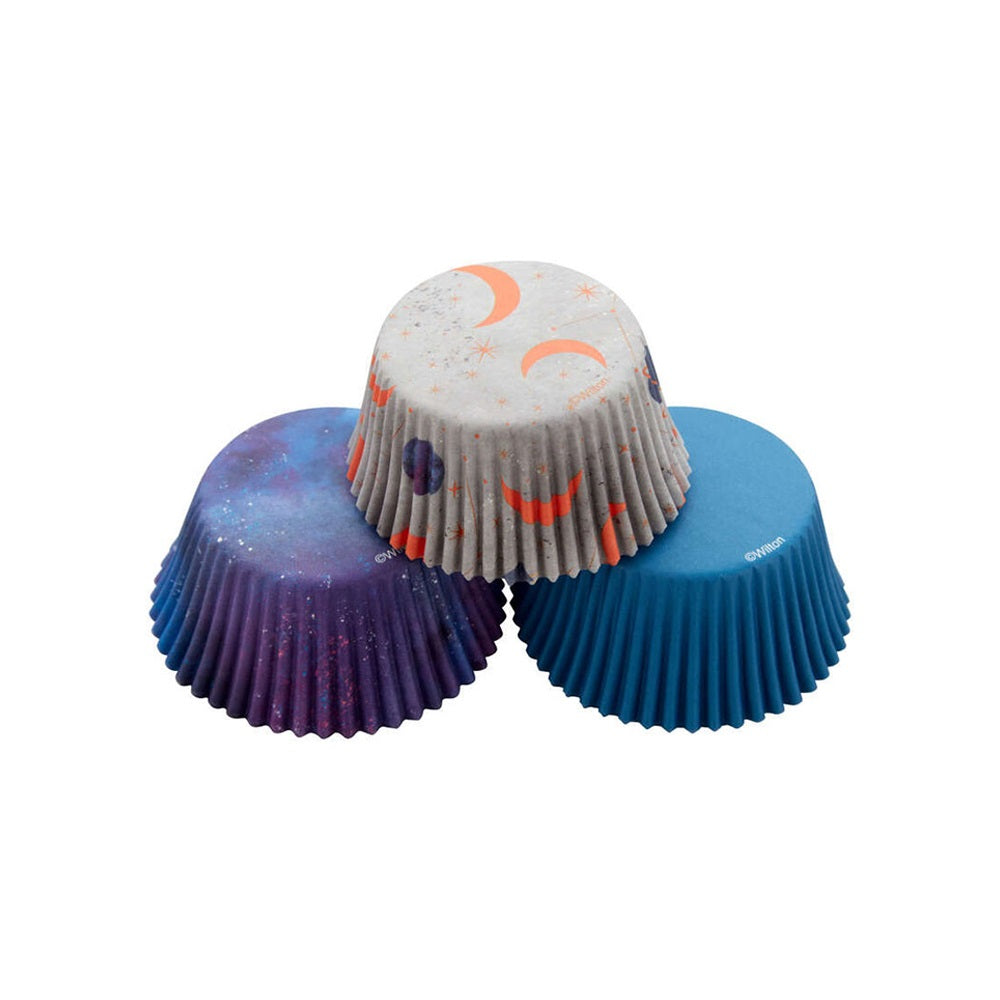 Wilton Outer Space and Galaxy Standard Baking Cups, Set of 75