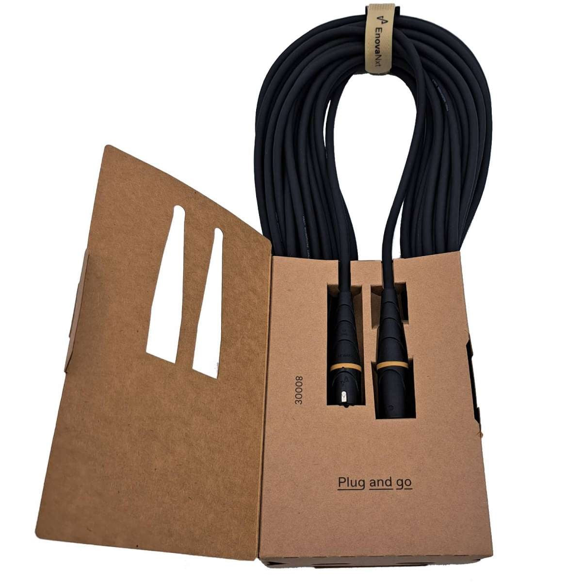 Enova 20 Meters NXT Microphone Cable 3-Pin XLR Male to XLR Female