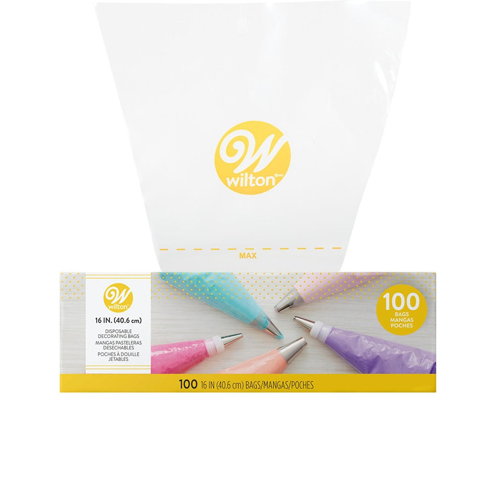 Wilton Disposable Decorating Bags 40.6 cm, Set of 100