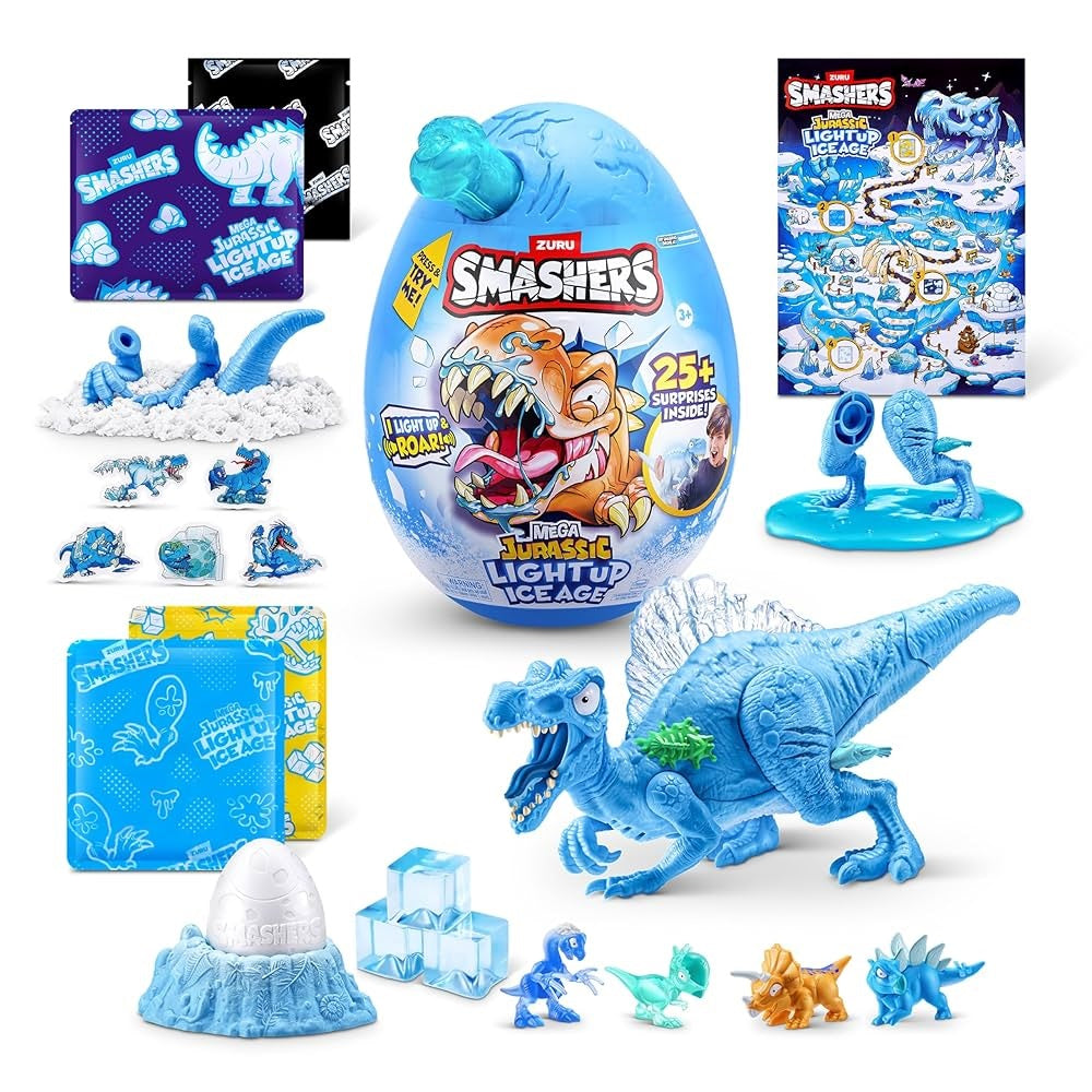 Zuru Smasher Dino Ice Age Light Up Mega Egg (S1) (ZUR-74138)