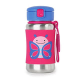 Skip Hop - Zoo Stainless Steel Straw Bottle - Blossom Butterfly