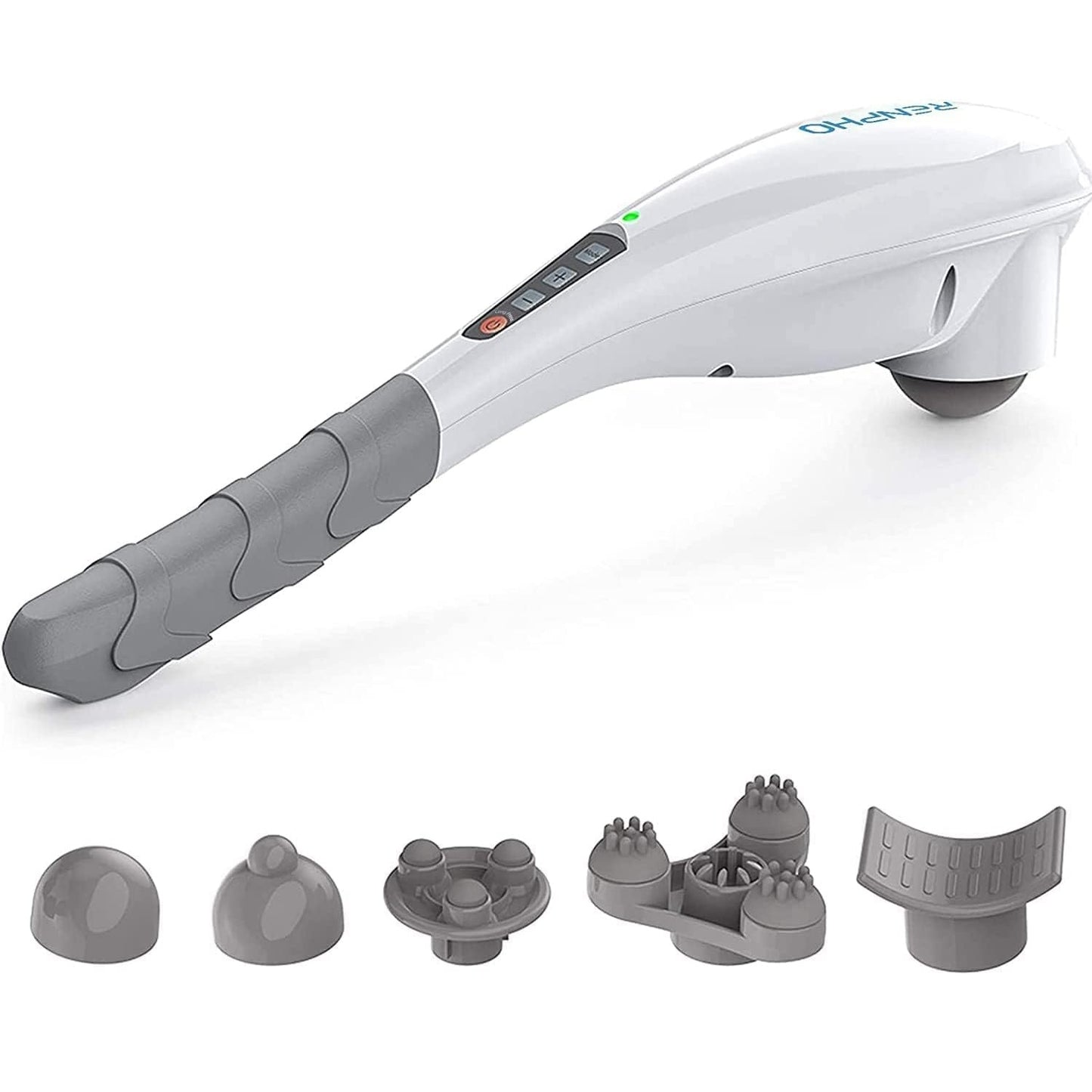 جهاز تدليك الأنسجة العميقة المحمول باليد من رينفو القابل لإعادة الشحن - أبيض