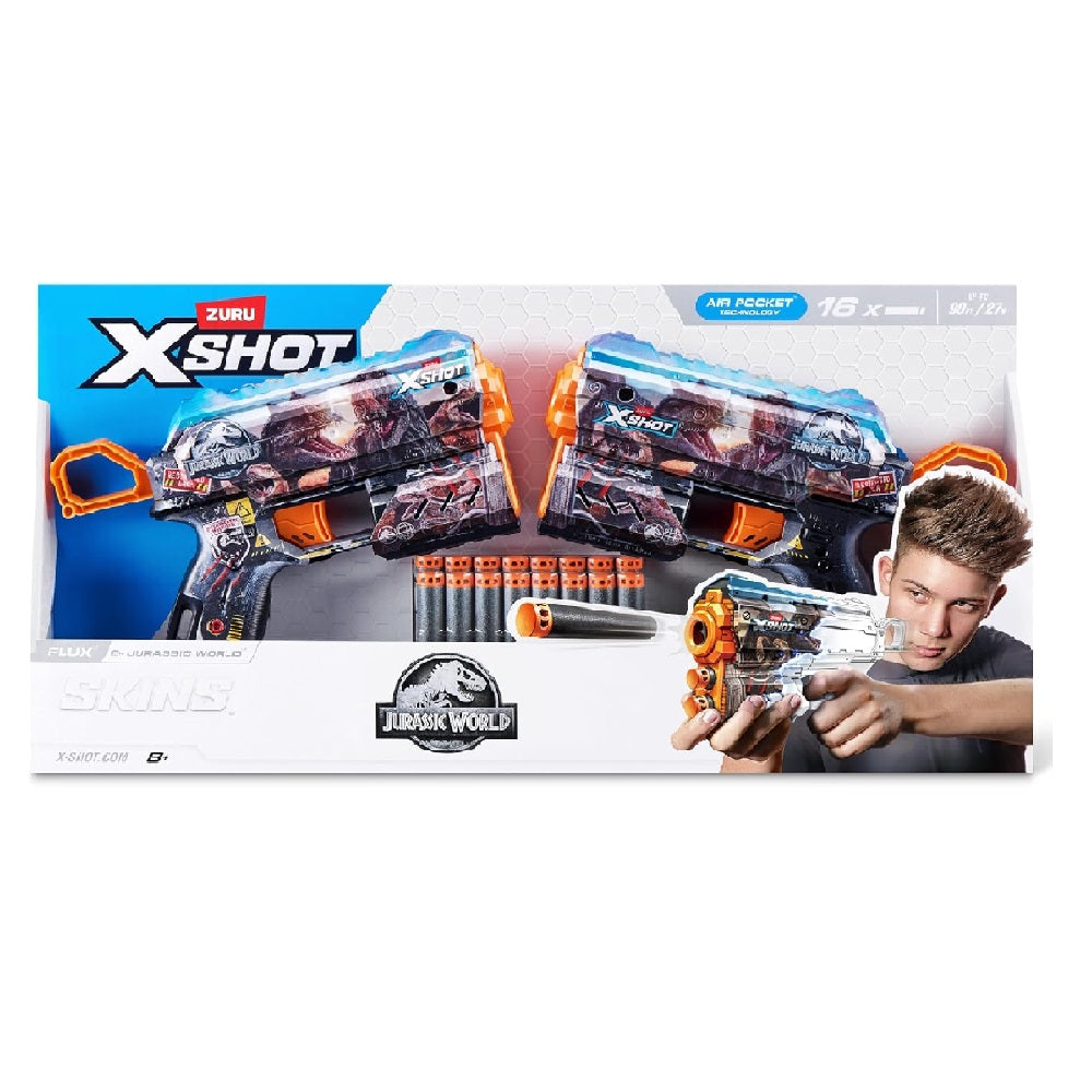 Zuru X-Shot Skins Jurassic Flux Combo 2pk (XS-36834)