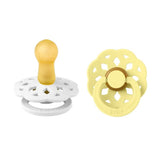 Bibs - Boheme S2 Pacifiers - Pack of 2 - White/Sunshine