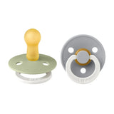 Bibs - Glow Colour S2 Pacifiers - Pack of 2 - Sage/Cloud
