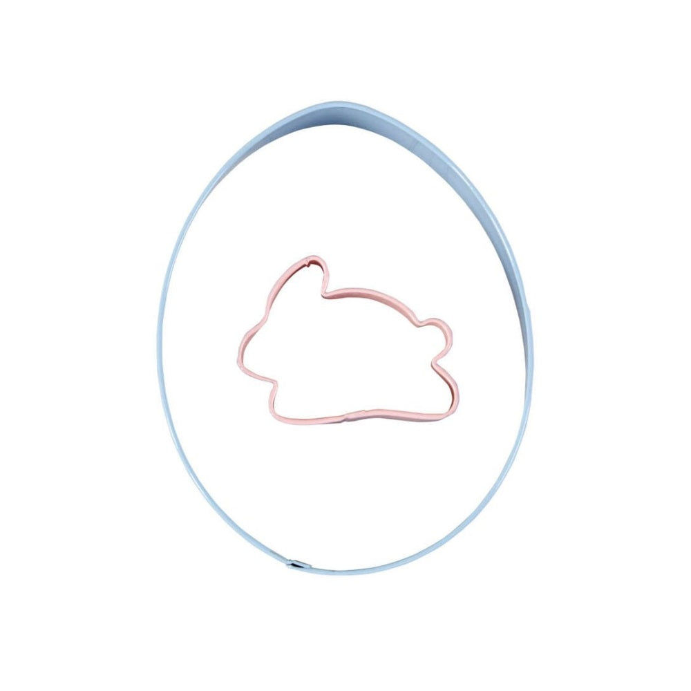 قوالب بسكويت على شكل بيضة مع أرنب صغير من ويلتون، مجموعة من قطعتين