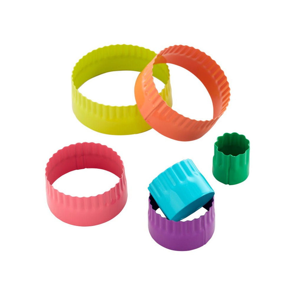 قوالب فوندانت دائرية مزدوجة القطع من ويلتون، مجموعة من 6 قطع