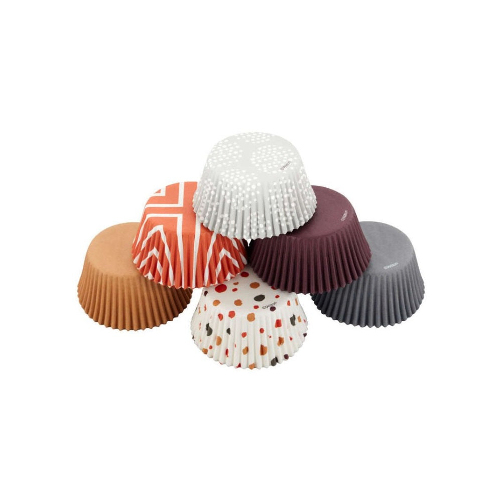 Wilton Brown & Orange & Grey & Neutral Print Standard Baking Cups, Set of 150