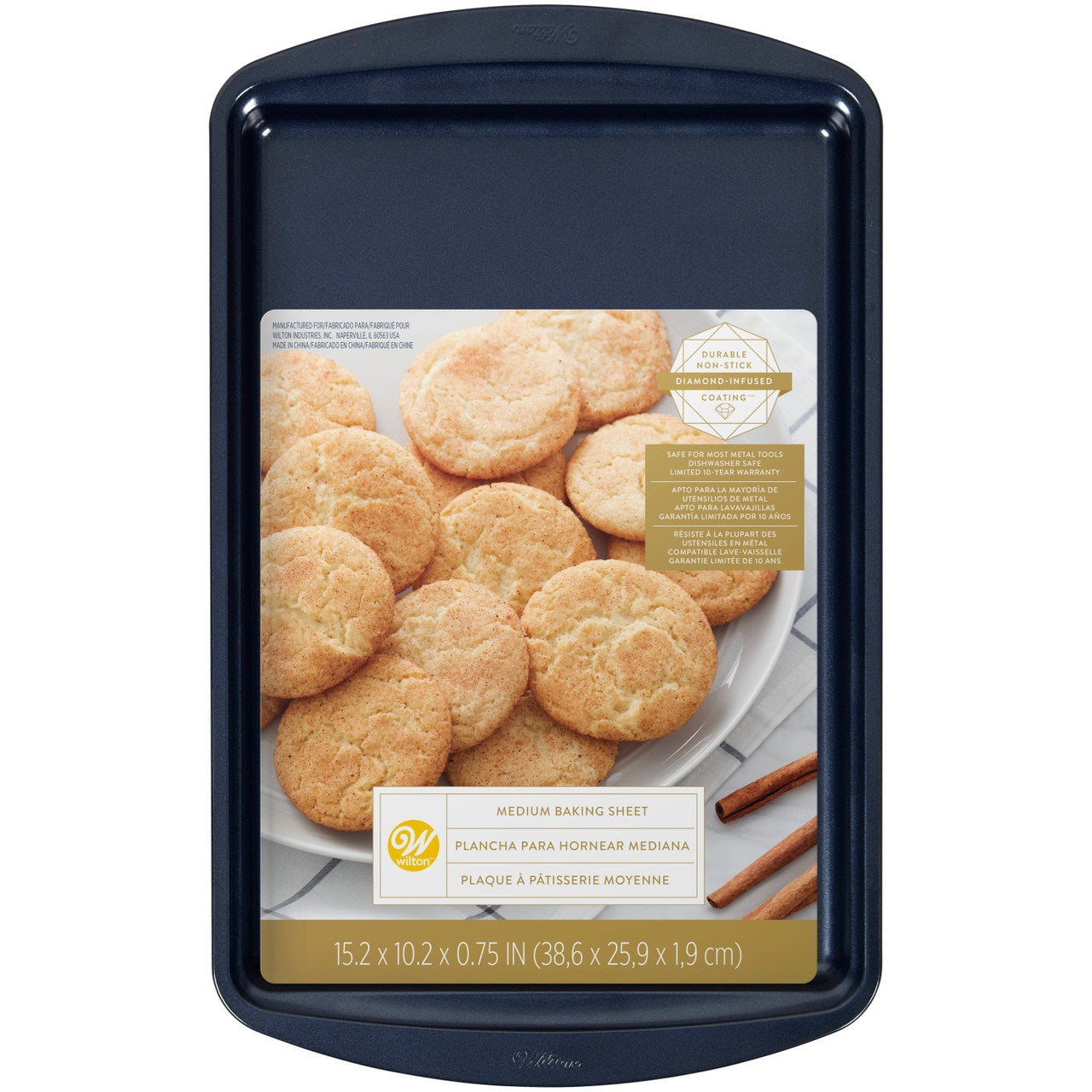 Wilton Medium Baking Sheet, Navy Blue, 39x26cm