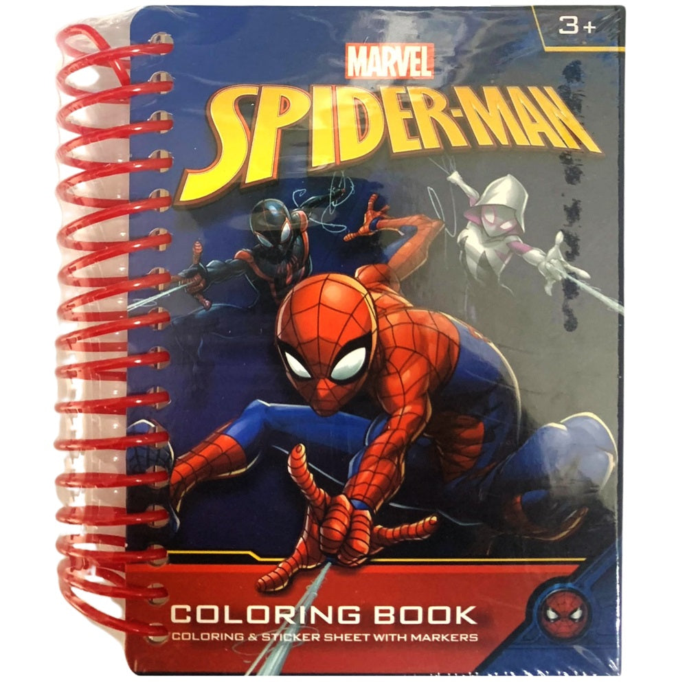 Marvel A6 Size -Marvel Spiderman Activity Book with Markers and stickers
