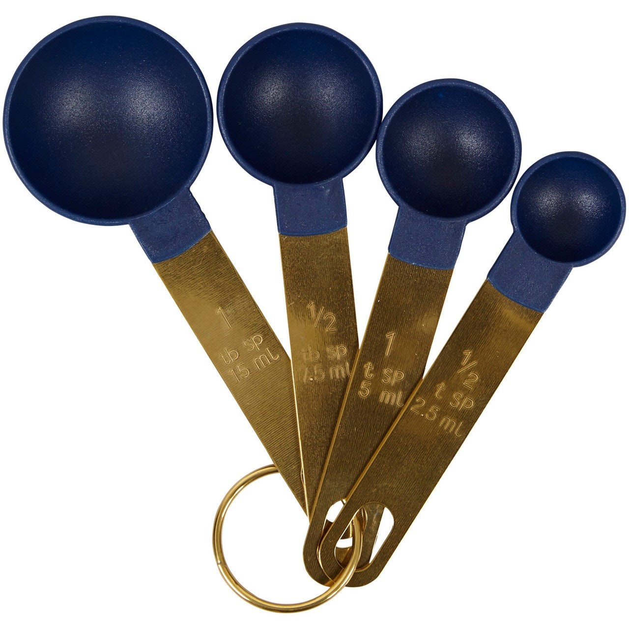 Wilton Kitchen Utensils Mix & Measure, Navy Blue and Gold, Set of 10