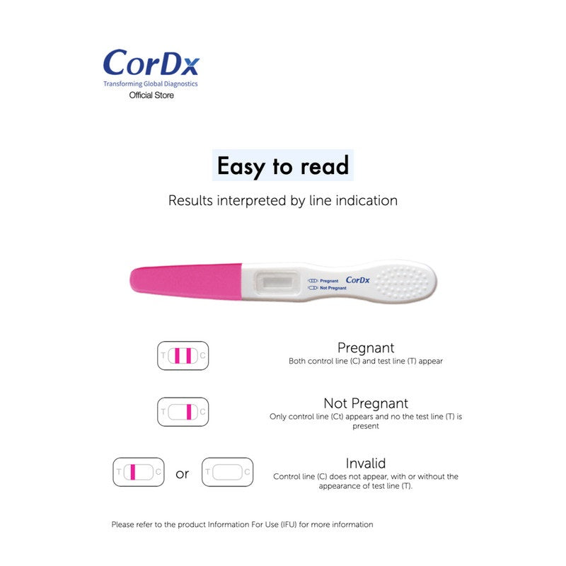 Cordx Pregnancy Test Midstream FDA Approved - 1 Test