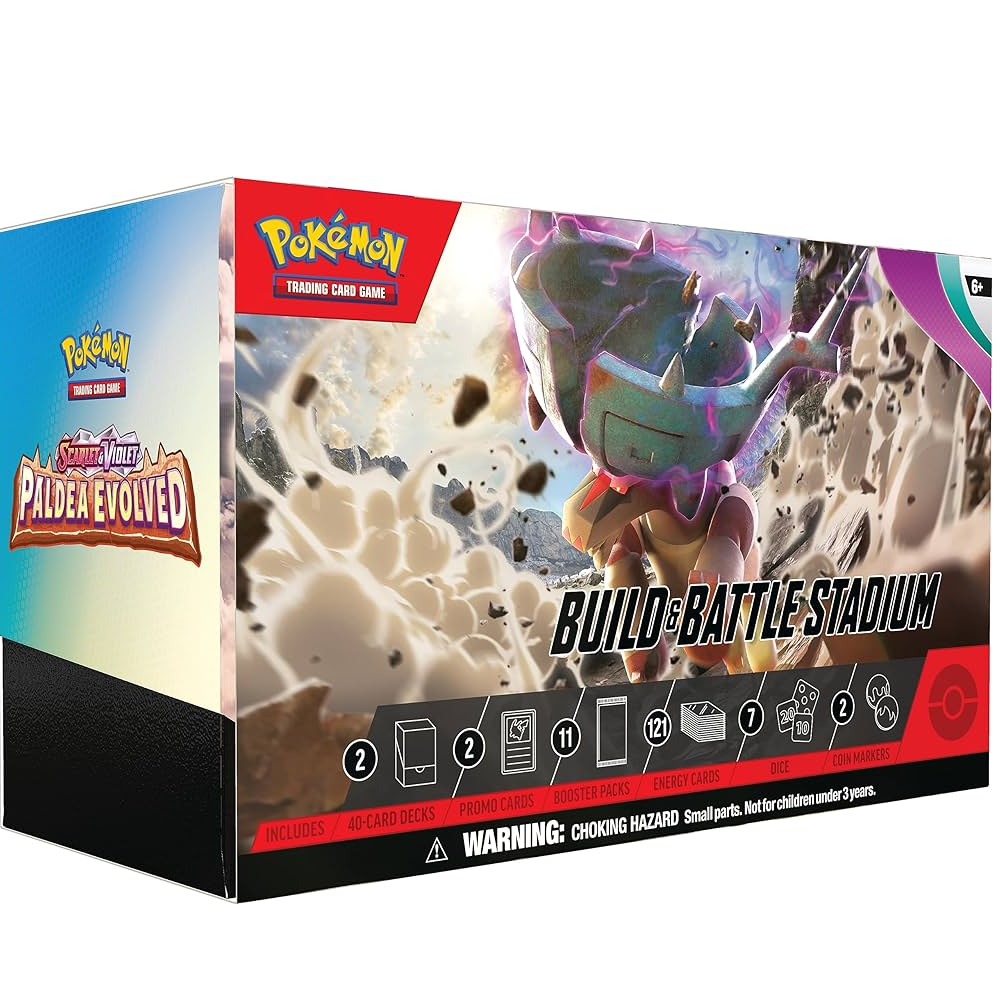 Pokemon TCG Scarlet & Violet Paldea Evolved Build & Battle Stadium