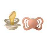 Bibs - Couture S2 Pacifiers - Pack of 2 - Vanilla/Peach